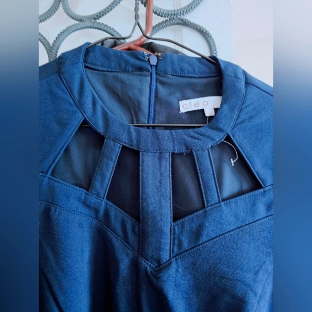 Cleo Navy Elegant Dress
